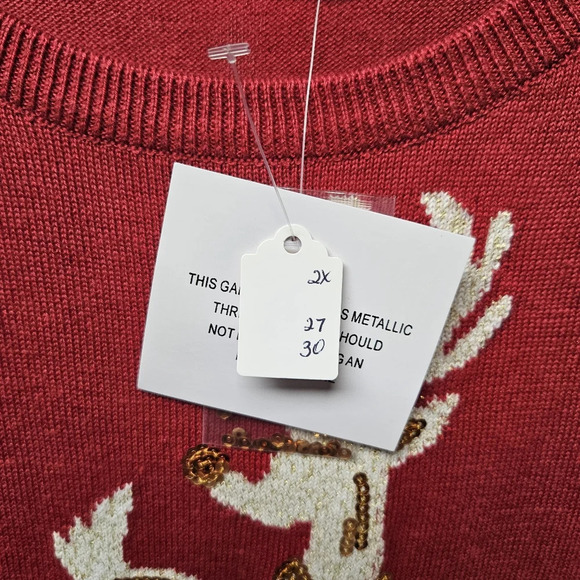 Nwt Quacker Factory sweater size 2x - Picture 2 of 3